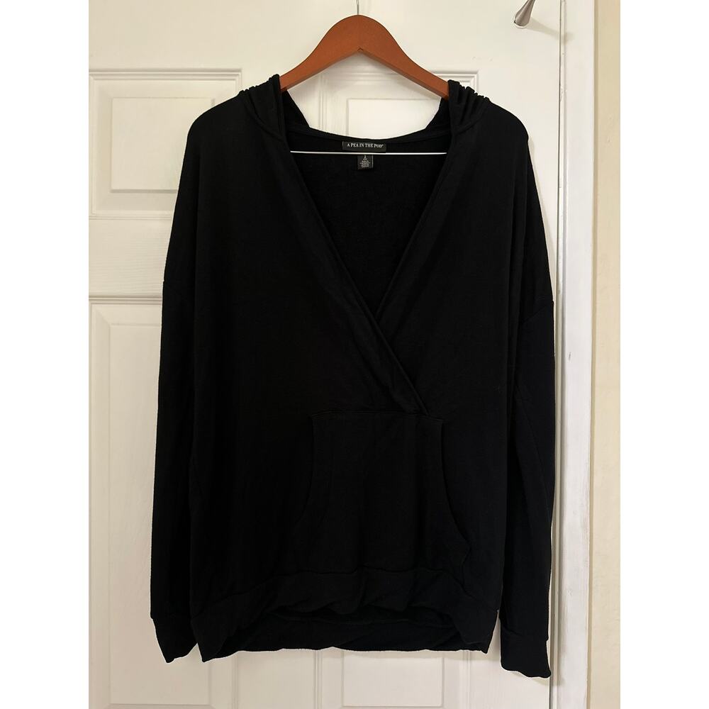 Gently Used A Pea in the Pod Sz S Black Maternity Postpartum Nursing Hoodie